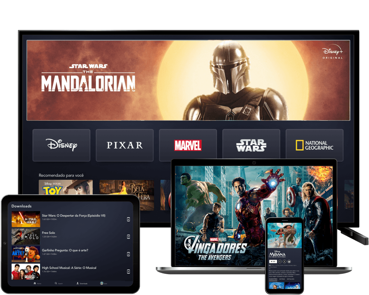 Imagem com tv, tablet, celular e computador